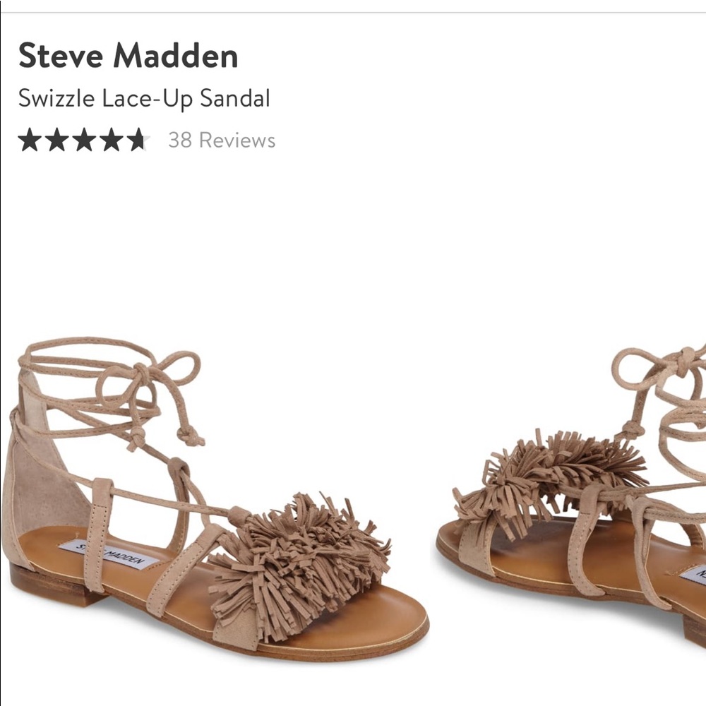 Steve Madden Lace-up sandal (Black)